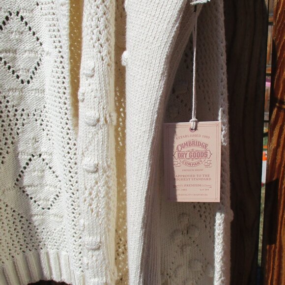 NEW Cambridge Dry Goods Open Front Cardigan NWT - Picture 6 of 7